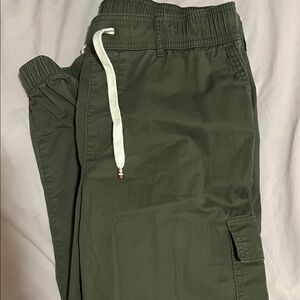 Tommy Hilfiger Olive Green Cargo Jogger Pants